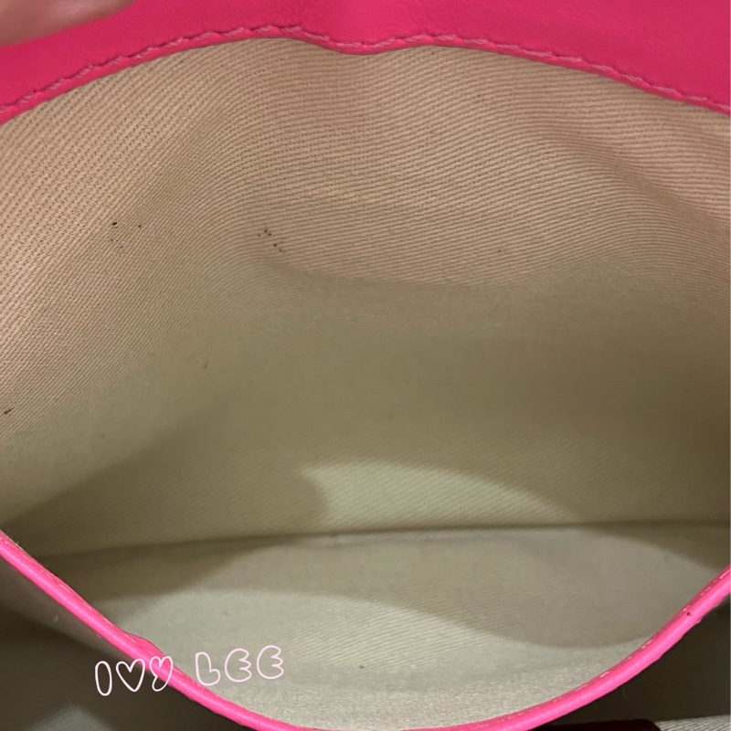 Valentino Garavani Rockstud Leather Crossbody粉紅鉚釘皮革斜背包正品二手精品-5