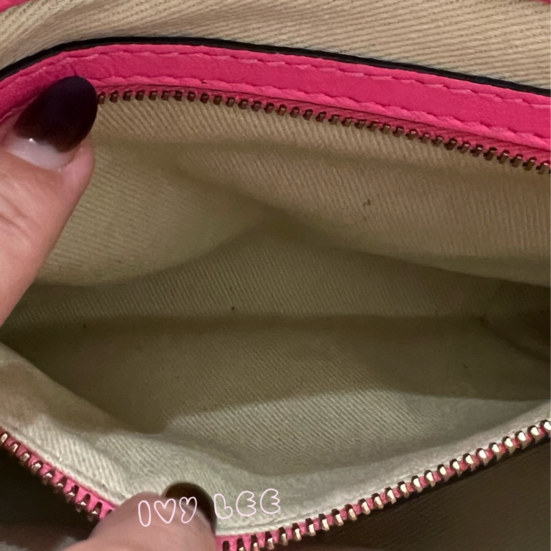 Valentino Garavani Rockstud Leather Crossbody粉紅鉚釘皮革斜背包正品二手精品-6