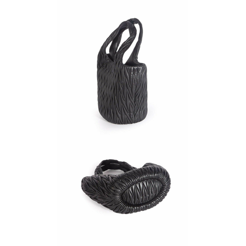 MIU MIU MATERASSE 納帕皮革手提包 5BG257 N88 F0002 1180-1