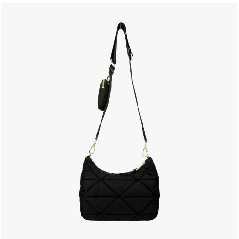 PRADA R 尼龍襯墊三角形Logo單肩包 1BC151 RDJN F0632-4