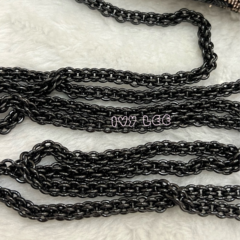 Valentino Garavani 閃鑽 黑亮片 造型 Stud Sign 斜背包 迷你小包 正品 二手精品-8
