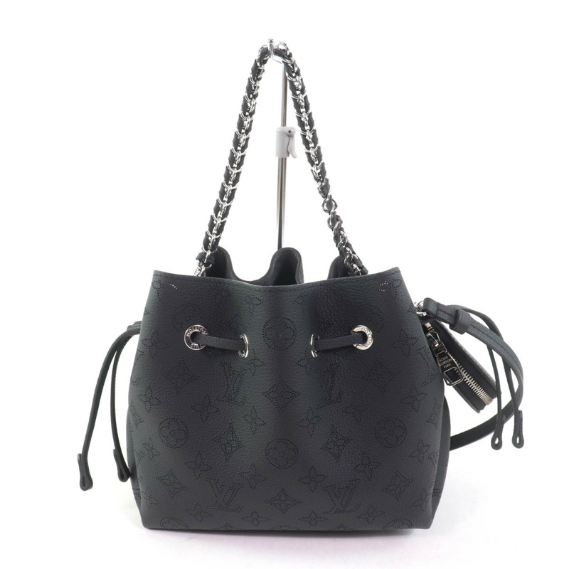 路易威登 M57070 Bella Noir Mahina 皮革雙肩包,附零錢包和防塵袋,女款-2