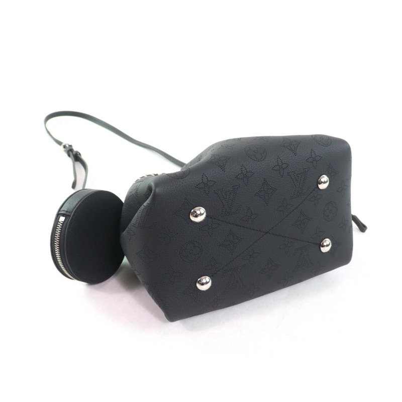 路易威登 M57070 Bella Noir Mahina 皮革雙肩包,附零錢包和防塵袋,女款-3