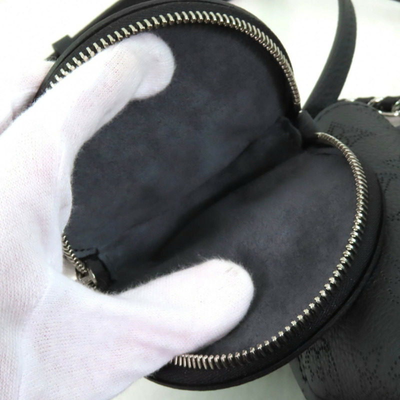 路易威登 M57070 Bella Noir Mahina 皮革雙肩包,附零錢包和防塵袋,女款-10