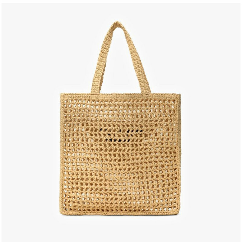 PRADA 拉菲草鉤編手提包 1BG393 2C2T F0018-4