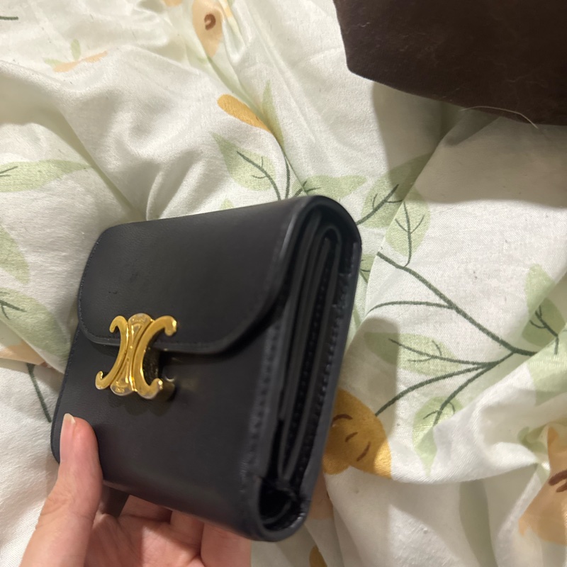 Celine TRIOMPHE小號翻蓋錢包｜購證齊全/全配 Celine短夾-7