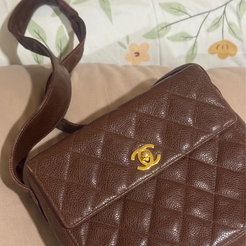 香奈兒 CHANEL MATELASSE 肩背包  荔枝皮-6