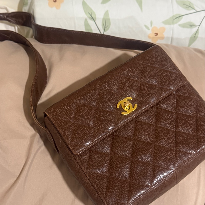 香奈兒 CHANEL MATELASSE 肩背包  荔枝皮-11