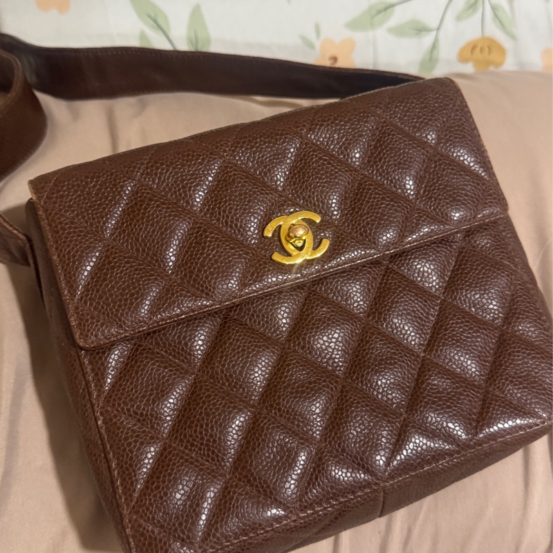 香奈兒 CHANEL MATELASSE 肩背包  荔枝皮-12