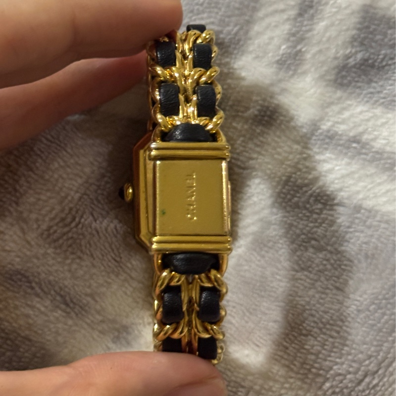CHANEL Premiere 首映錶 M號 黑金 / 大黑屋購入有購買證明-4