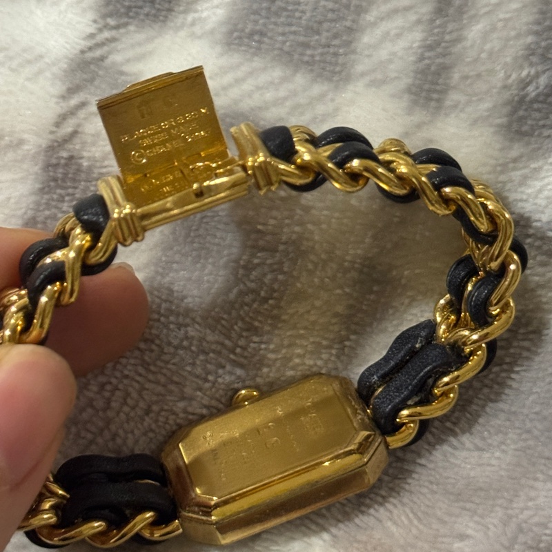 CHANEL Premiere 首映錶 M號 黑金 / 大黑屋購入有購買證明-7