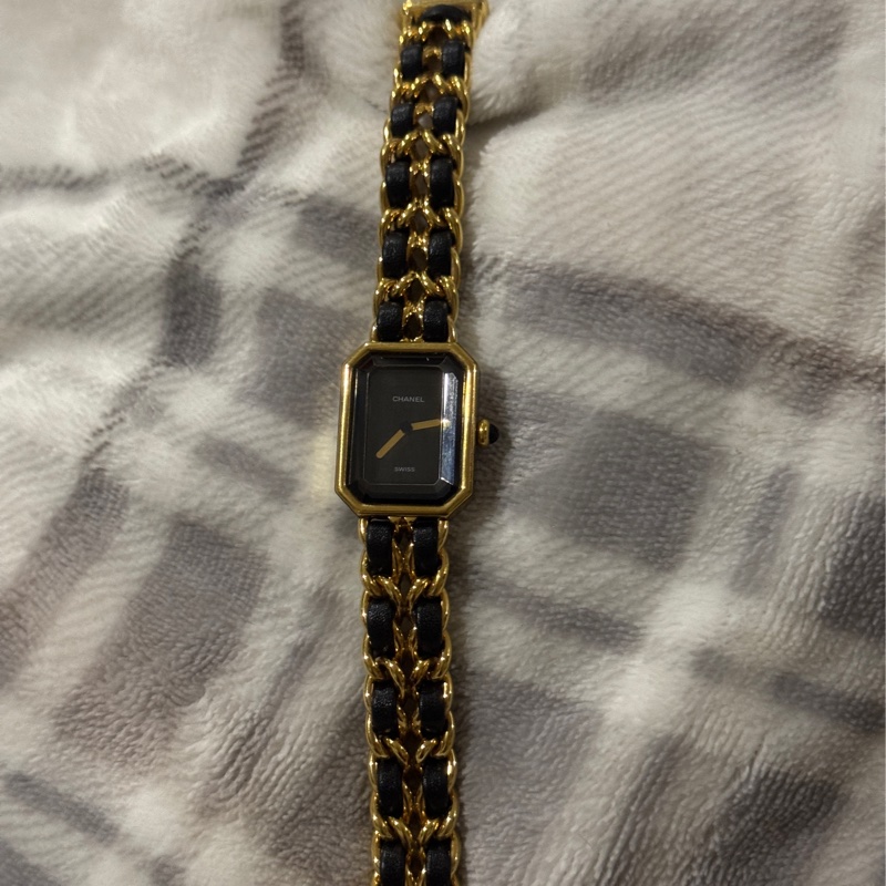CHANEL Premiere 首映錶 M號 黑金 / 大黑屋購入有購買證明-8