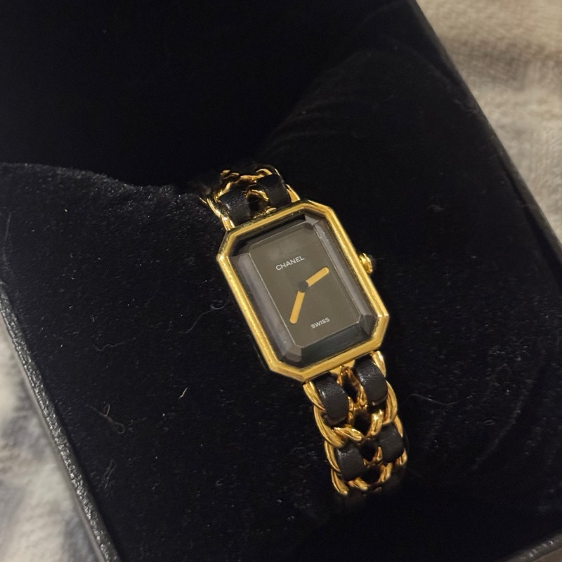 CHANEL Premiere 首映錶 M號 黑金 / 大黑屋購入有購買證明-10