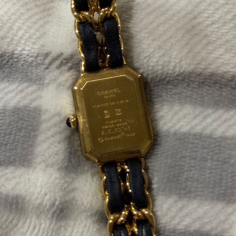 CHANEL Premiere 首映錶 M號 黑金 / 大黑屋購入有購買證明-12