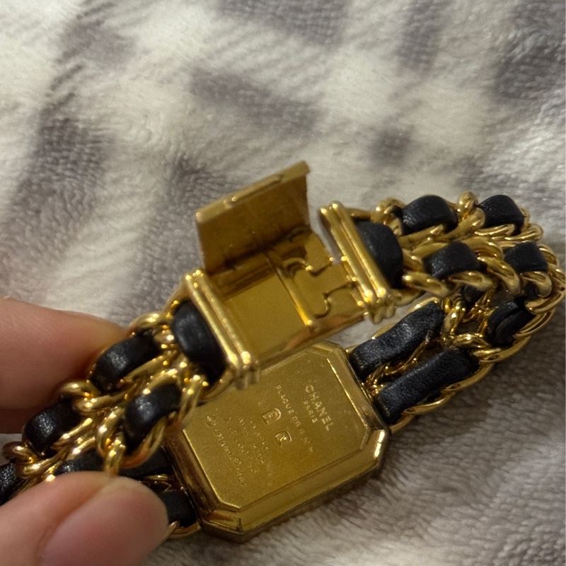 CHANEL Premiere 首映錶 M號 黑金 / 大黑屋購入有購買證明-13