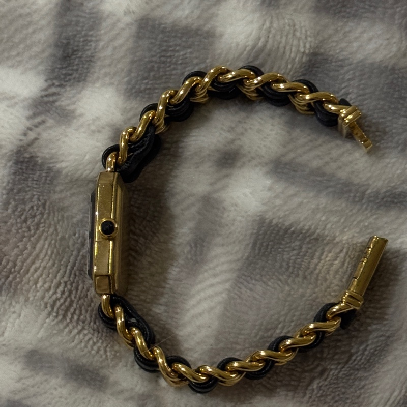 CHANEL Premiere 首映錶 M號 黑金 / 大黑屋購入有購買證明-14