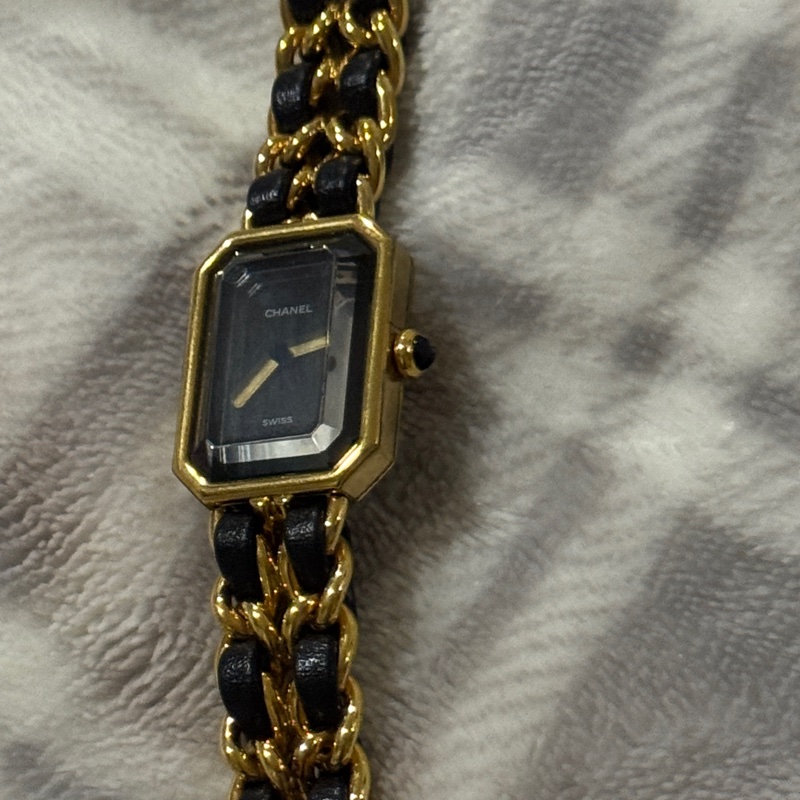 CHANEL Premiere 首映錶 M號 黑金 / 大黑屋購入有購買證明-15