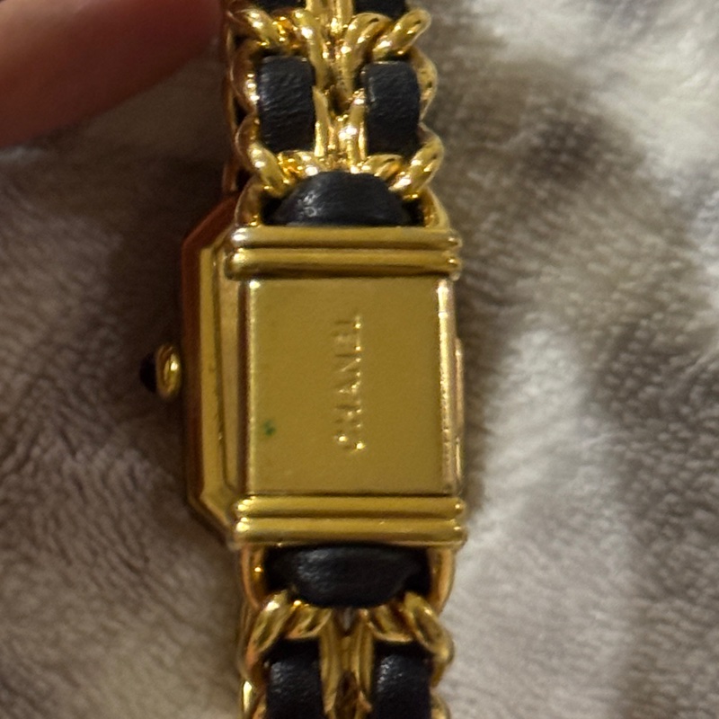 CHANEL Premiere 首映錶 M號 黑金 / 大黑屋購入有購買證明-16
