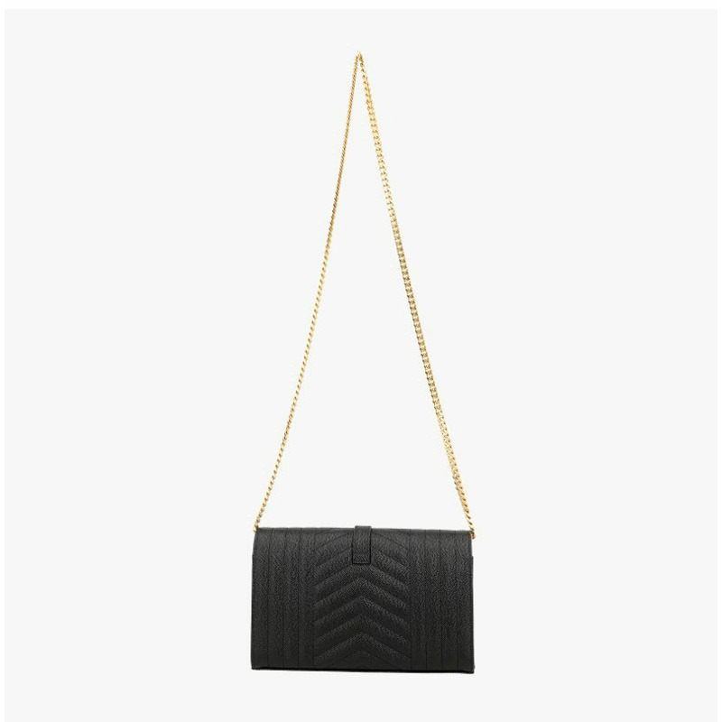 SAINT LAURENT Cassandra Monogram Matelassé 信封金色 WOC 鏈條斜背包 620280 BOW91 1000-4