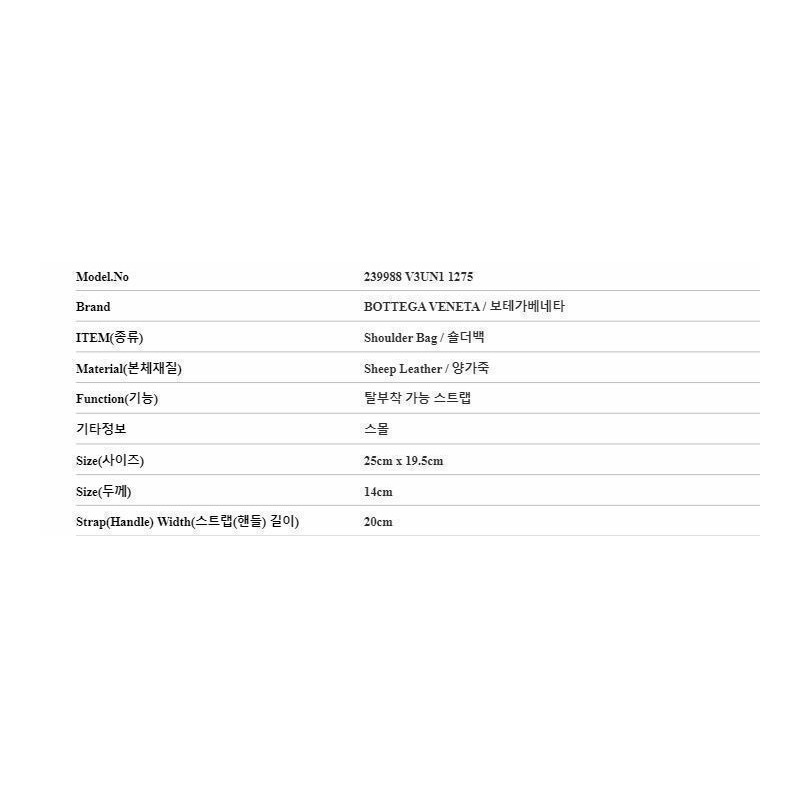 BOTTEGA VENETA Intrecciato 小號單肩包 239988 V3UN1 1275-2