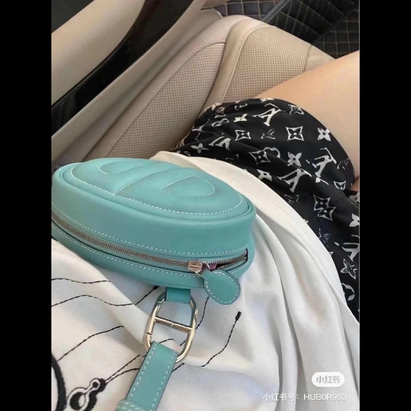 Hermès In-the-Loop Belt Bag Bleu Atol愛馬仕豬鼻子蒂芬妮藍腰包-1