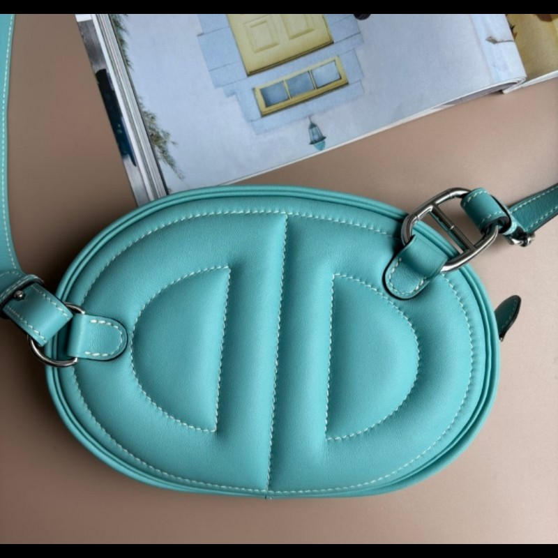 Hermès In-the-Loop Belt Bag Bleu Atol愛馬仕豬鼻子蒂芬妮藍腰包-10