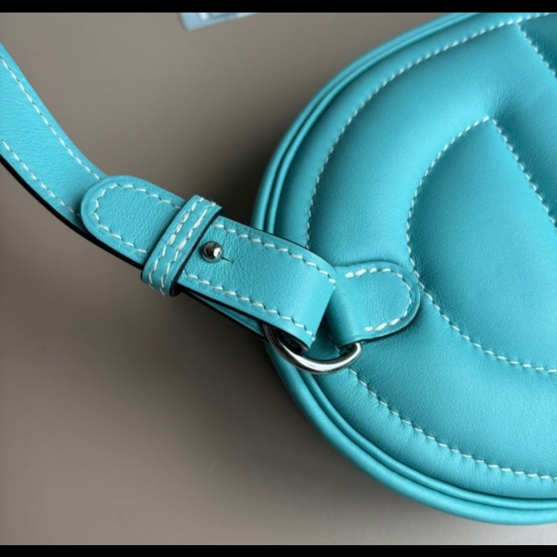 Hermès In-the-Loop Belt Bag Bleu Atol愛馬仕豬鼻子蒂芬妮藍腰包-12