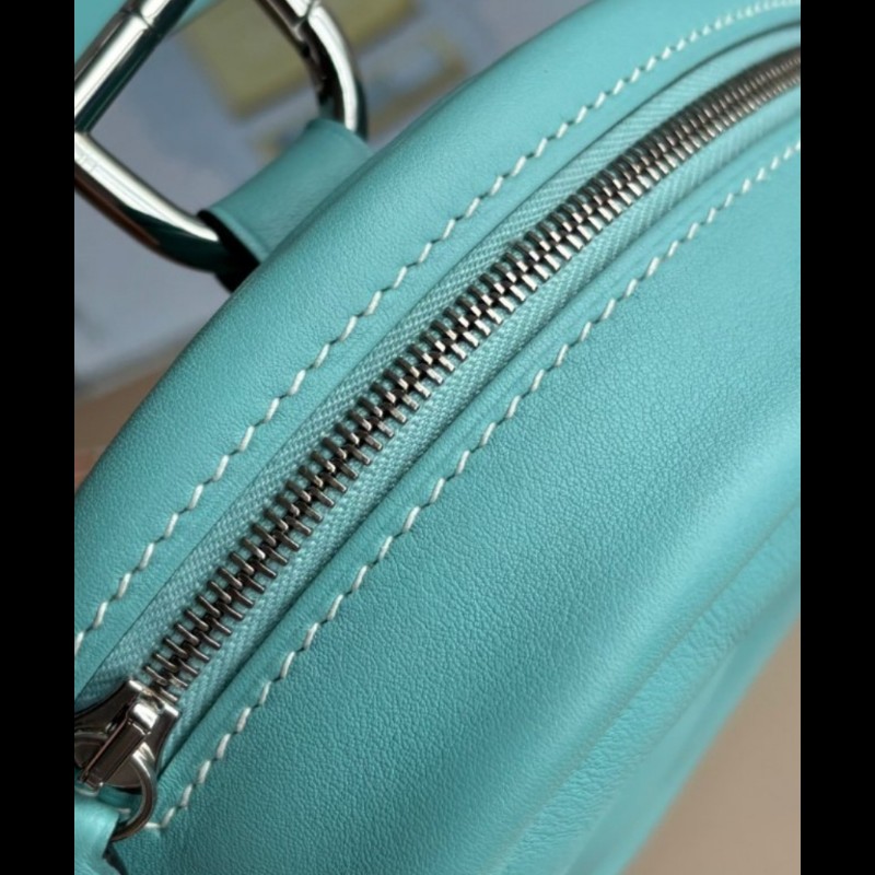 Hermès In-the-Loop Belt Bag Bleu Atol愛馬仕豬鼻子蒂芬妮藍腰包-16