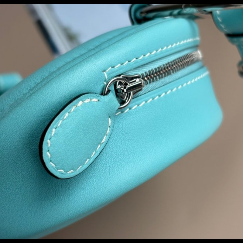 Hermès In-the-Loop Belt Bag Bleu Atol愛馬仕豬鼻子蒂芬妮藍腰包-20
