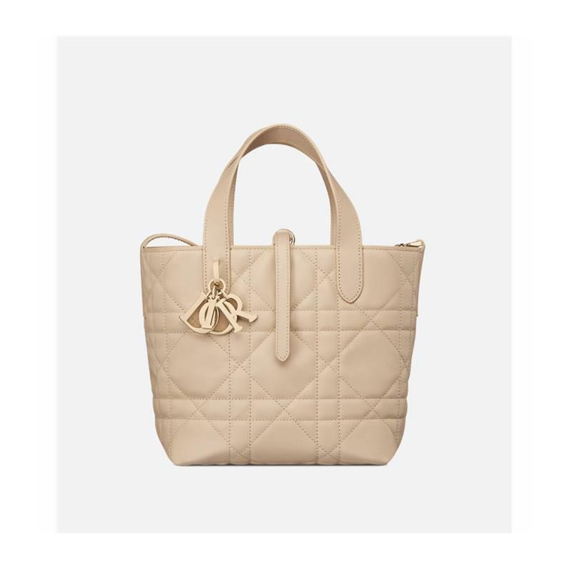 DIOR 手提包 直式款式 小號 粉紅米色 M2835OSNW-1