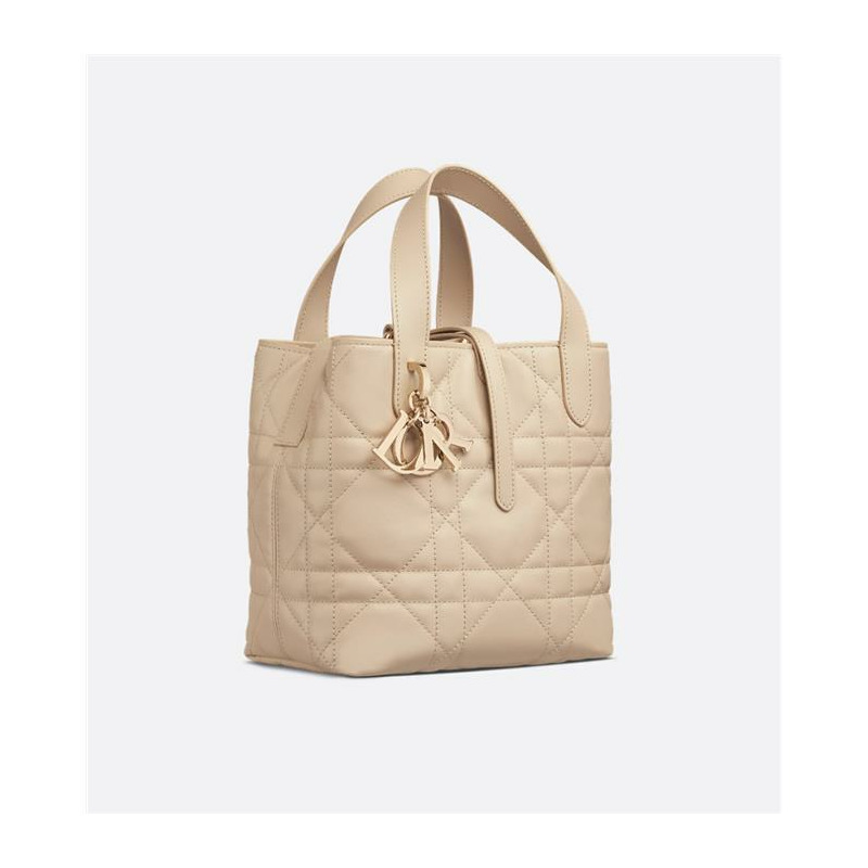DIOR 手提包 直式款式 小號 粉紅米色 M2835OSNW-5