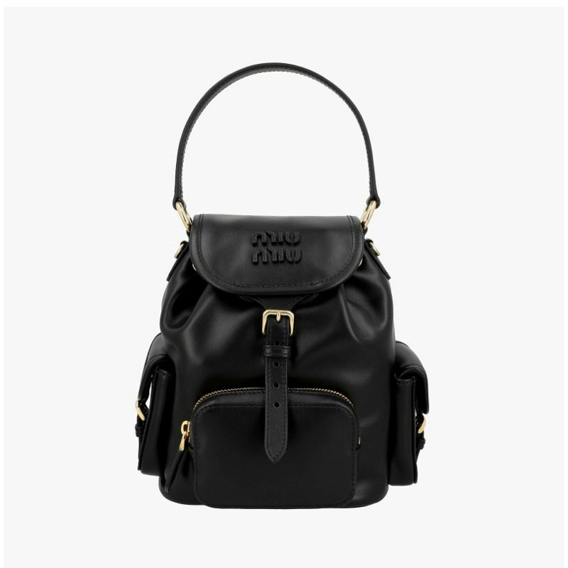 MIU MIU 真皮多口袋背包 - 5BZ043 2CRW F0002-1