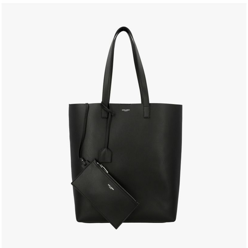 SAINT LAURENT 醒目Logo購物手提袋 676657 CSU0N 1000-1