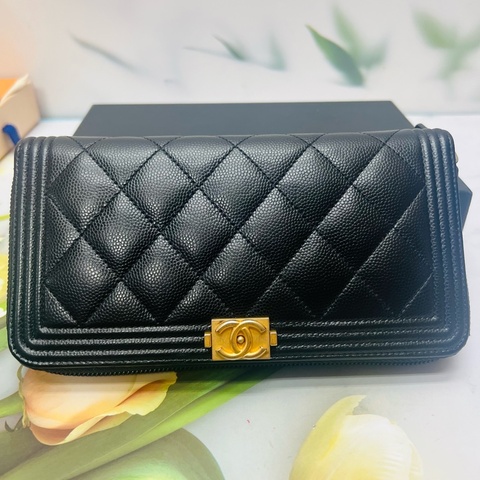 香奈兒荔枝牛皮長夾