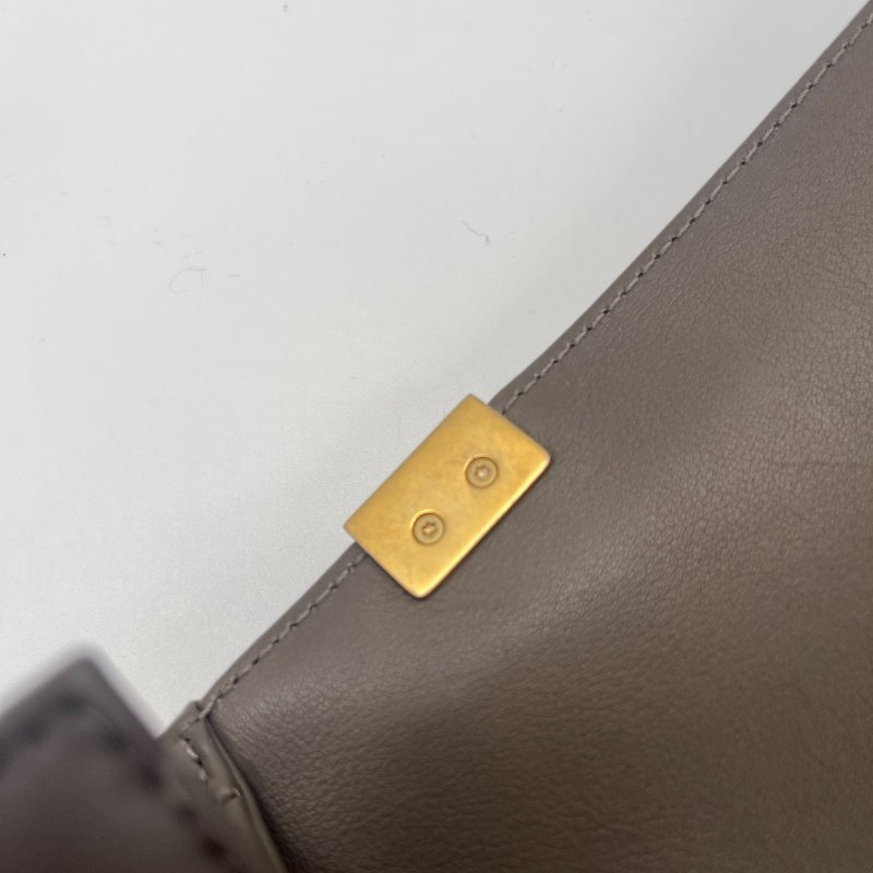 Chanel 香奈兒 Boy 咖色 羊皮 仿舊金鏈 肩背包 斜背包-15