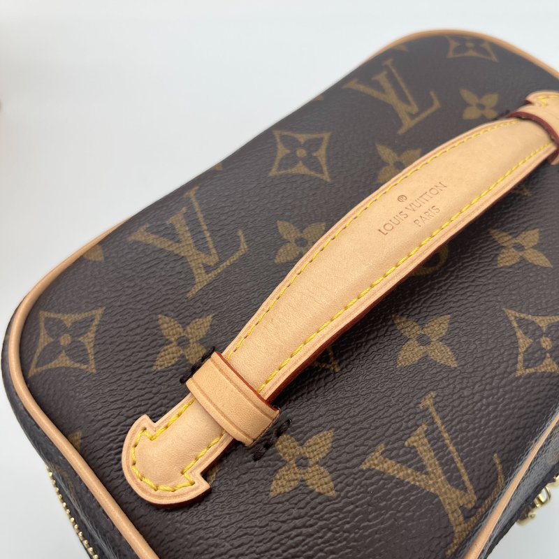 Louis Vuitton 路易威登 Nice Mini Vanity Case 經典老花 塗層帆布 牛皮材質 梳洗袋-7