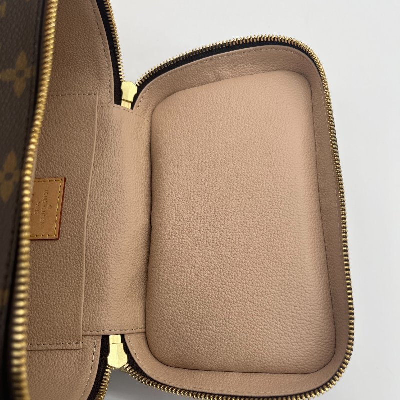 Louis Vuitton 路易威登 Nice Mini Vanity Case 經典老花 塗層帆布 牛皮材質 梳洗袋-15