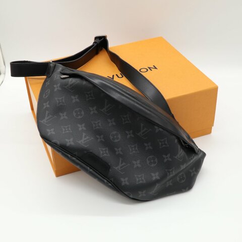 Louis Vuitton 路易威登 Eclipse Discovery 黑武士 黑色 老花 帆布 腰包 斜掛包 斜背包 側背包 胸包