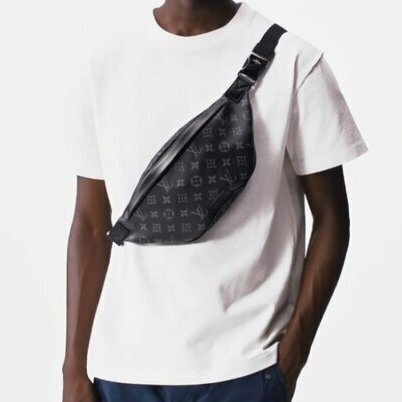 🈶️紙盒 晶片款 Louis Vuitton 路易威登 Eclipse Discovery 黑武士 黑色 老花 帆布 腰包 斜掛包 斜背包 側背包 胸包