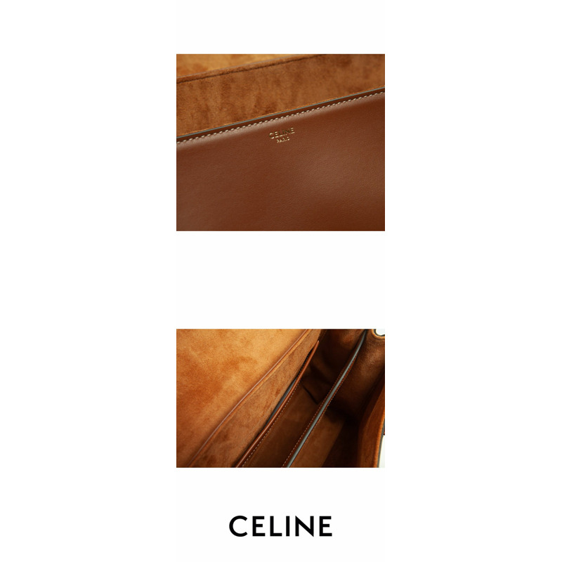 CELINE 小牛皮 中等柔軟度 16 袋 195543CR4 04LU 1445-5