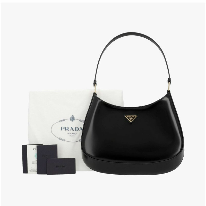 PRADA 磨毛 Cleo 三角形 Logo 單肩包 1BC499 ZO6 F0632-8