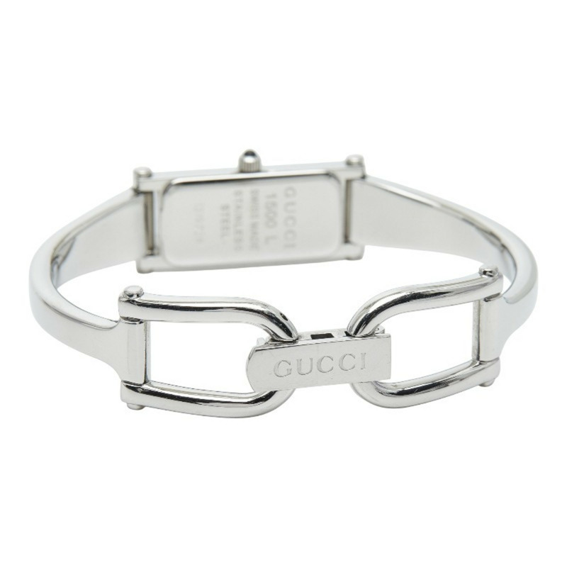 Gucci 貝殼錶盤(藍色)手鐲式腕錶,1500L 石英機芯,不鏽鋼錶殼,女款-2