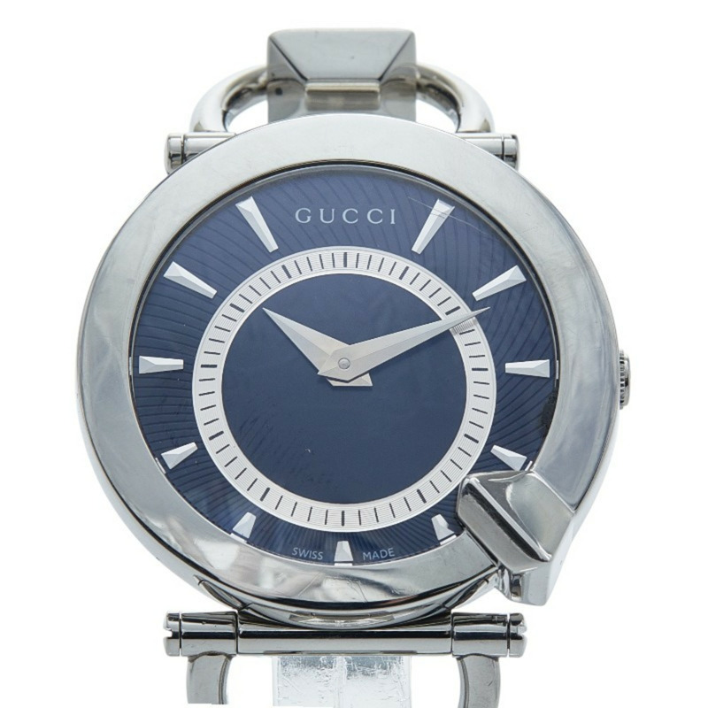 Gucci Chiodo腕錶，122.5毫米石英錶，黑色錶盤，不鏽鋼錶殼，女士款，GUCCI-0