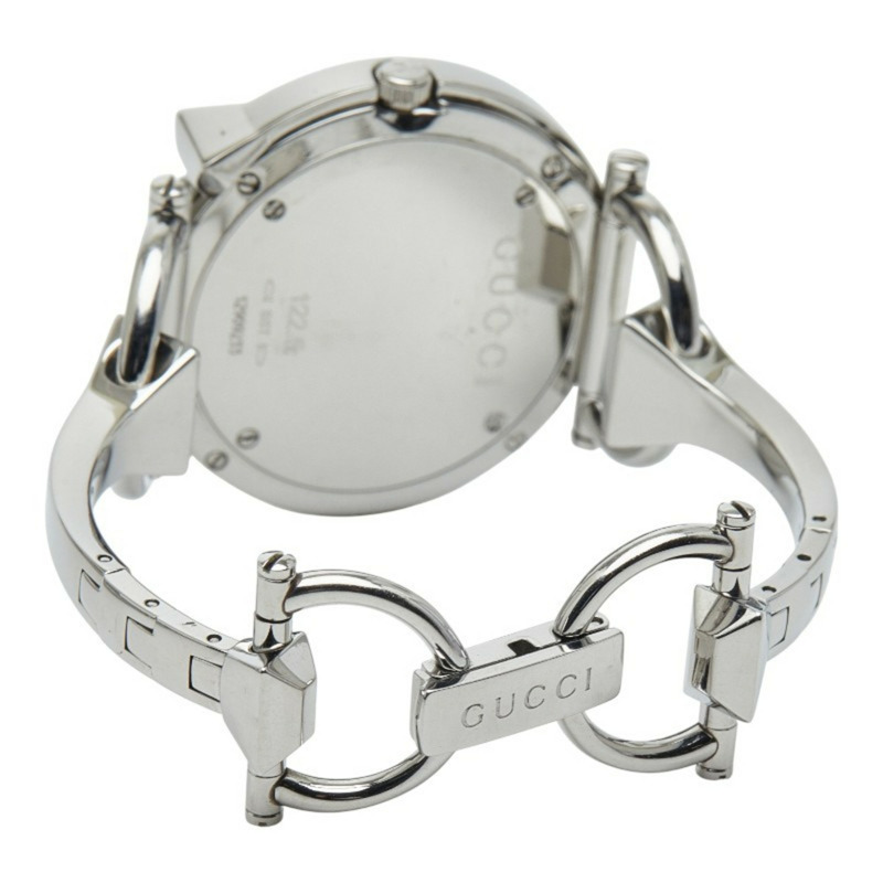 Gucci Chiodo腕錶，122.5毫米石英錶，黑色錶盤，不鏽鋼錶殼，女士款，GUCCI-2