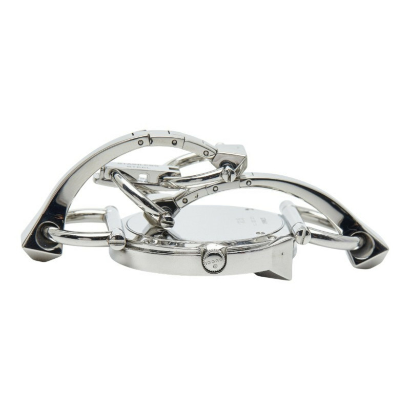 Gucci Chiodo腕錶，122.5毫米石英錶，黑色錶盤，不鏽鋼錶殼，女士款，GUCCI-4