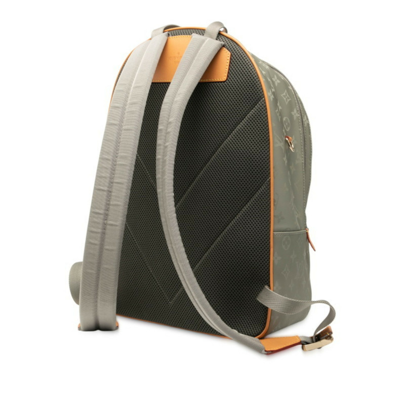 路易威登 Monogram Titanium 雙肩包 GM M43882 灰色棕色帆布皮革 女士 LOUIS VUITTON-1