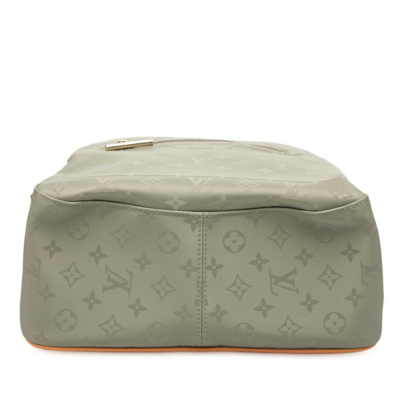 路易威登 Monogram Titanium 雙肩包 GM M43882 灰色棕色帆布皮革 女士 LOUIS VUITTON-2