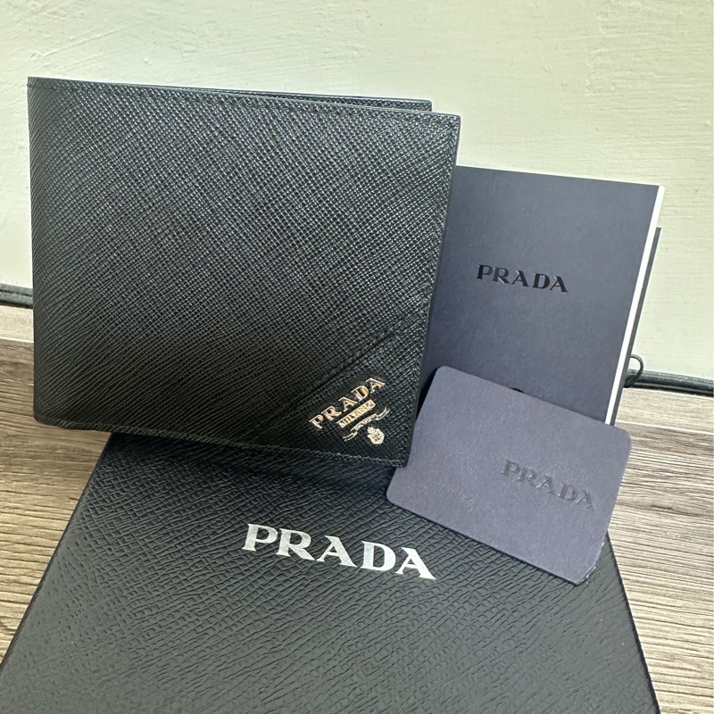 PRADA男用兩折皮夾-2