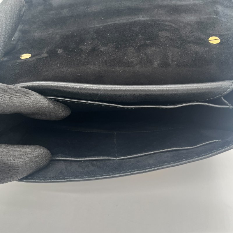 Dior 迪奧 J’adior 黑色 小牛皮 金釦 翻蓋 肩背包 斜背包-15