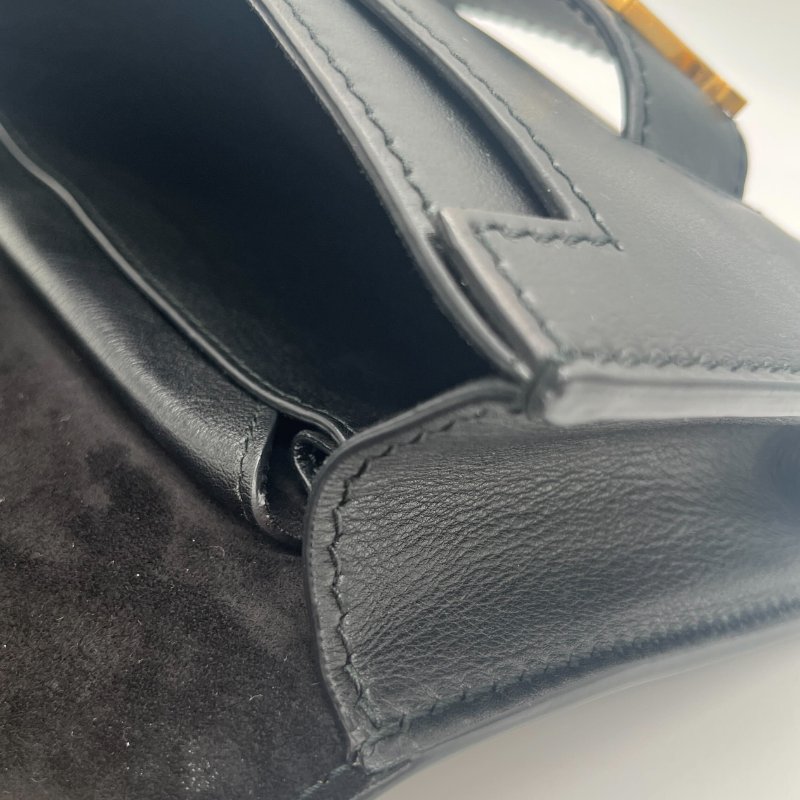 Dior 迪奧 J’adior 黑色 小牛皮 金釦 翻蓋 肩背包 斜背包-22